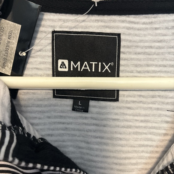 Matix Black and White Striped Top - Picture 2 of 5